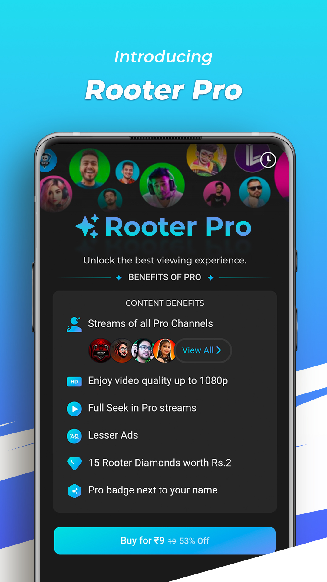 اسکرین شات 1 برنامه Rooter: Watch Gaming & Esports