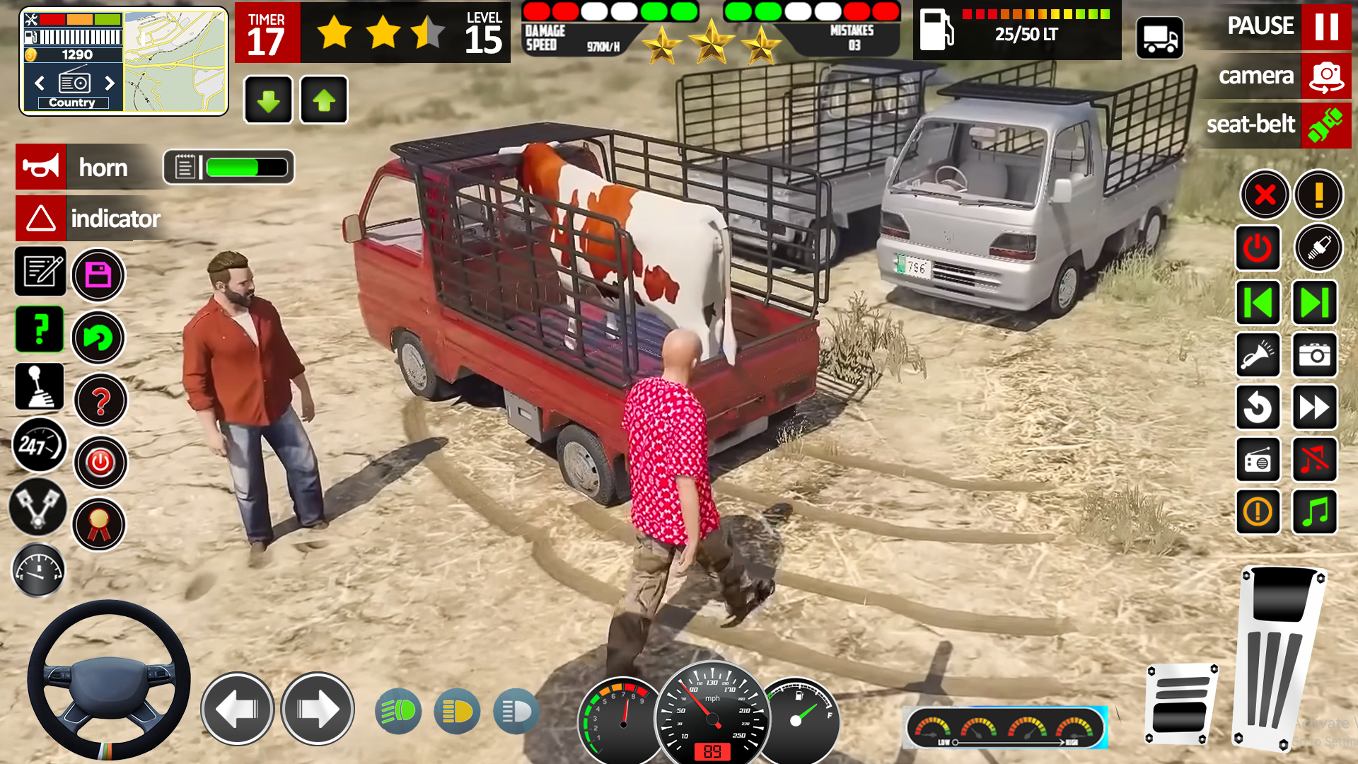 اسکرین شات 2 بازی Wild Animal Truck Driver Game