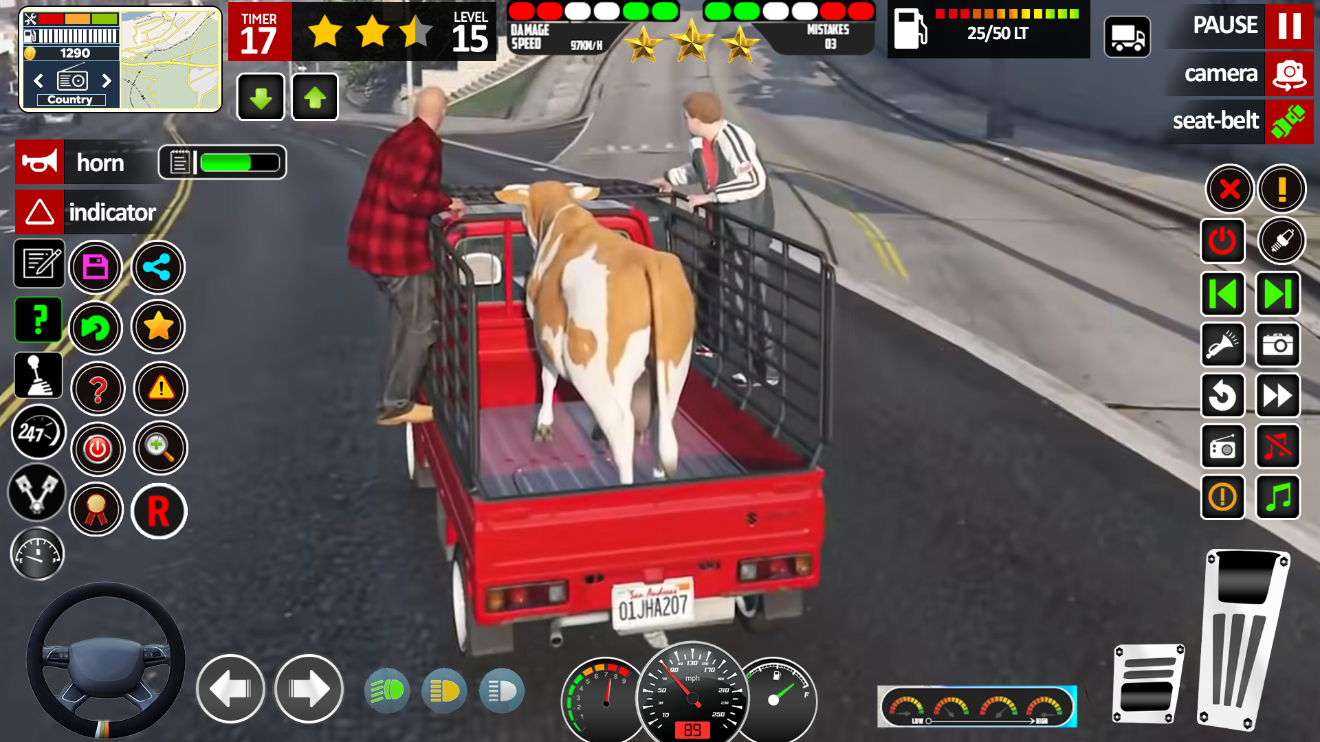 اسکرین شات 4 بازی Wild Animal Truck Driver Game