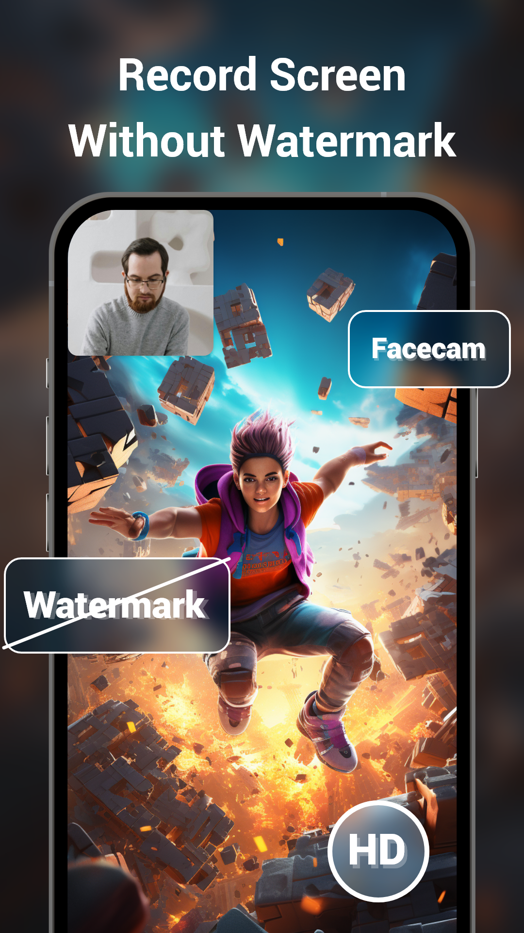 اسکرین شات 2 برنامه Screen Recorder+Video Recorder