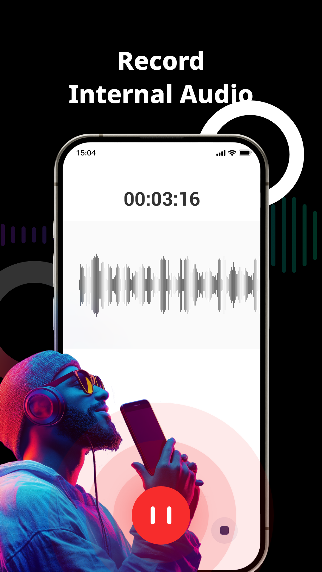 اسکرین شات 4 برنامه Voice Recorder Audio Sound MP3