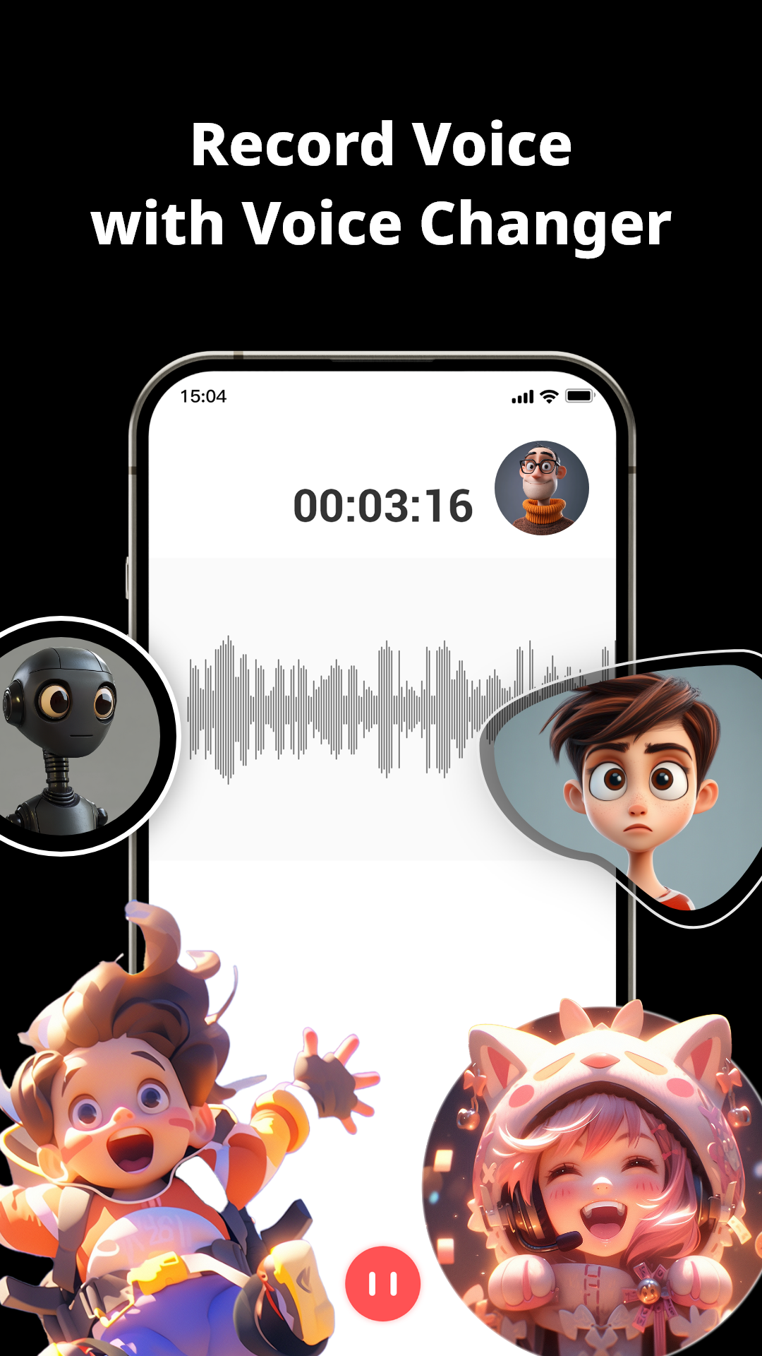 اسکرین شات 6 برنامه Voice Recorder Audio Sound MP3