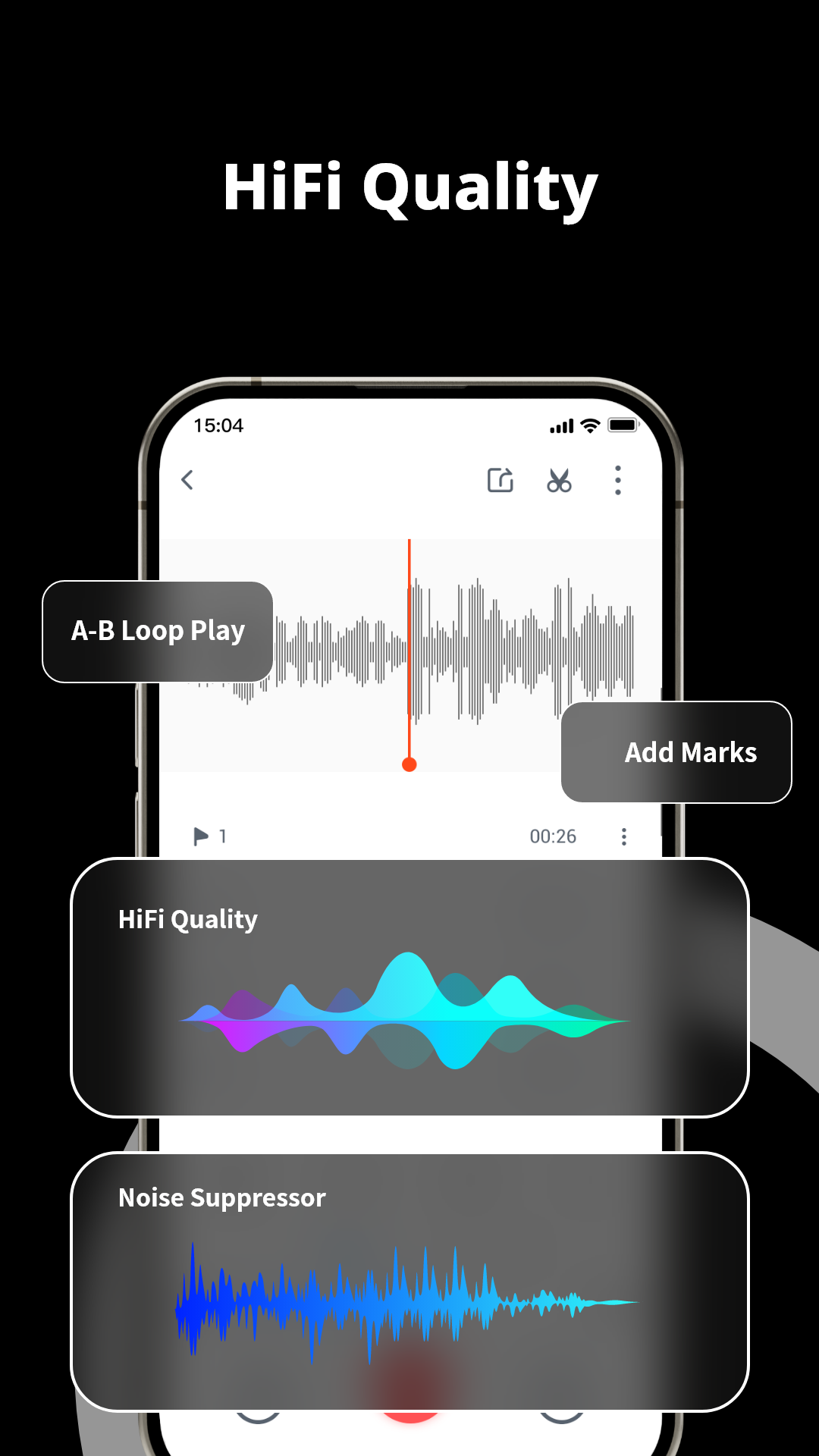 اسکرین شات 3 برنامه Voice Recorder Audio Sound MP3
