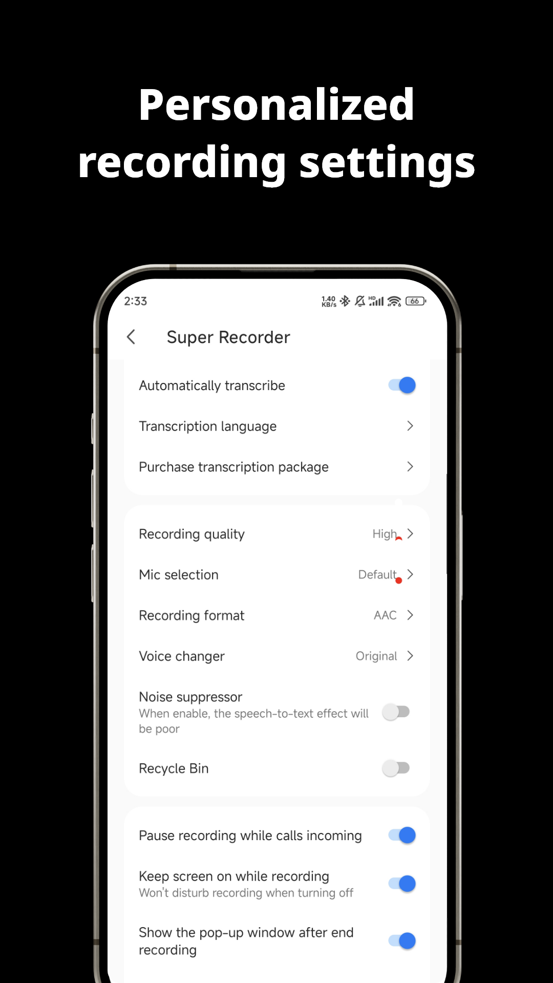 اسکرین شات 8 برنامه Voice Recorder Audio Sound MP3