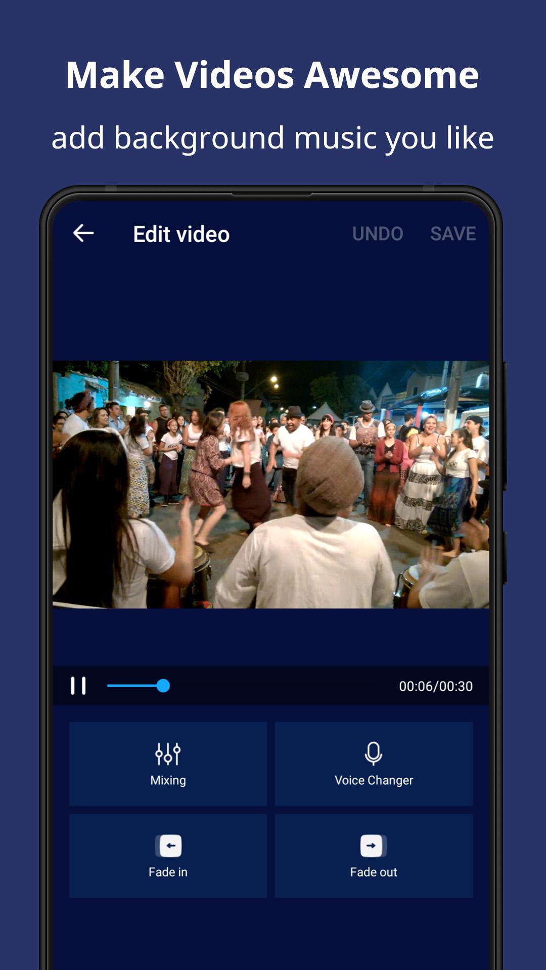 اسکرین شات 2 برنامه Music Audio Editor, MP3 Cutter