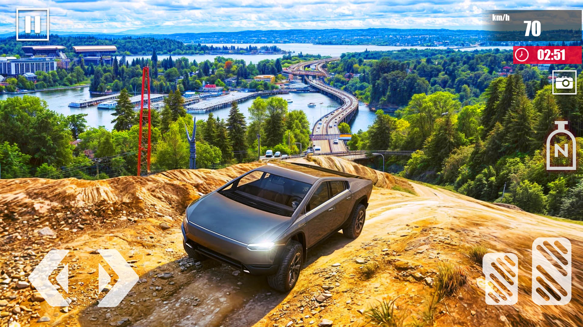 اسکرین شات 1 بازی CyberTruck Simulator : Offroad