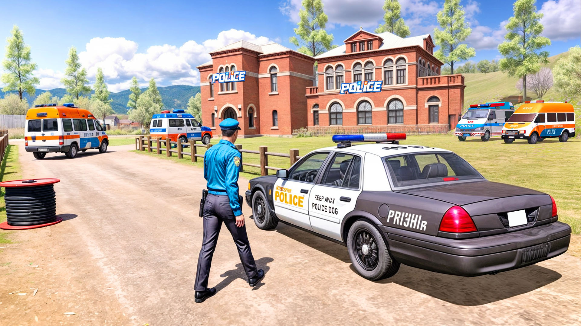 اسکرین شات 3 برنامه Van Driving - Police Van Games