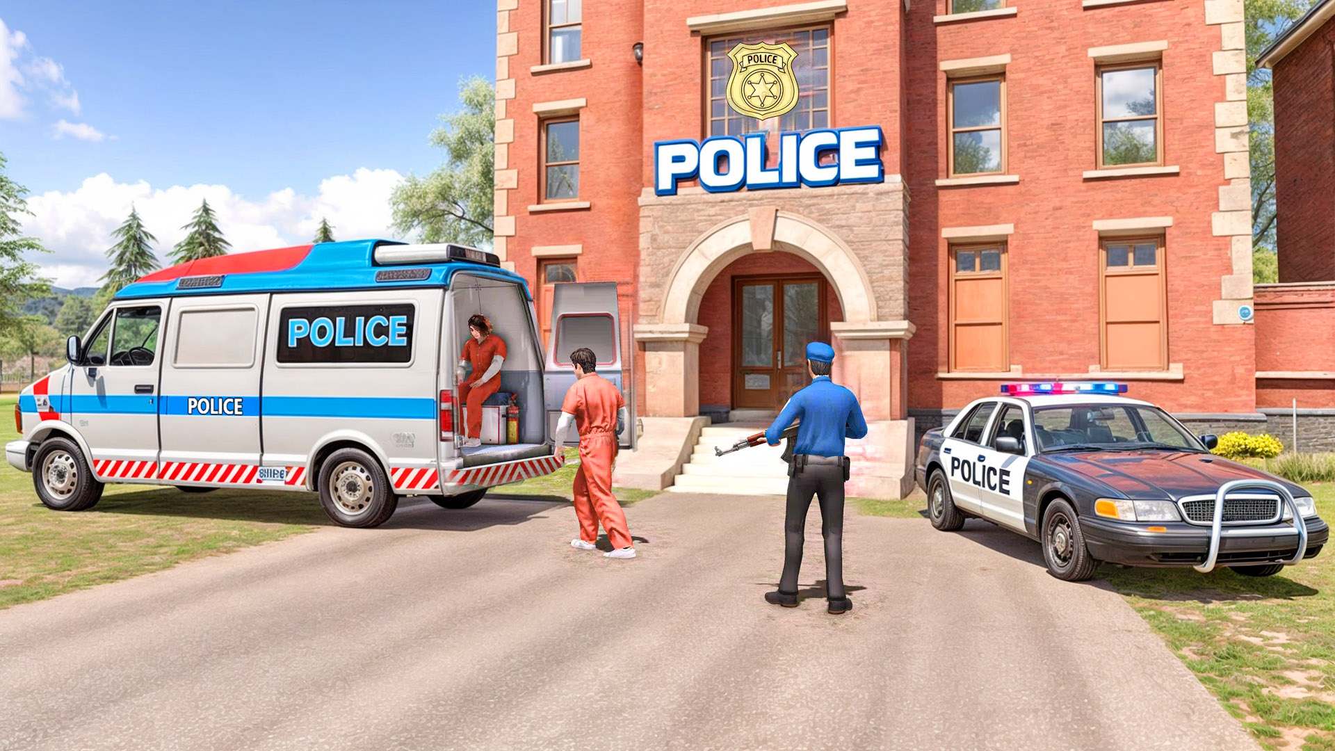 اسکرین شات 1 برنامه Van Driving - Police Van Games