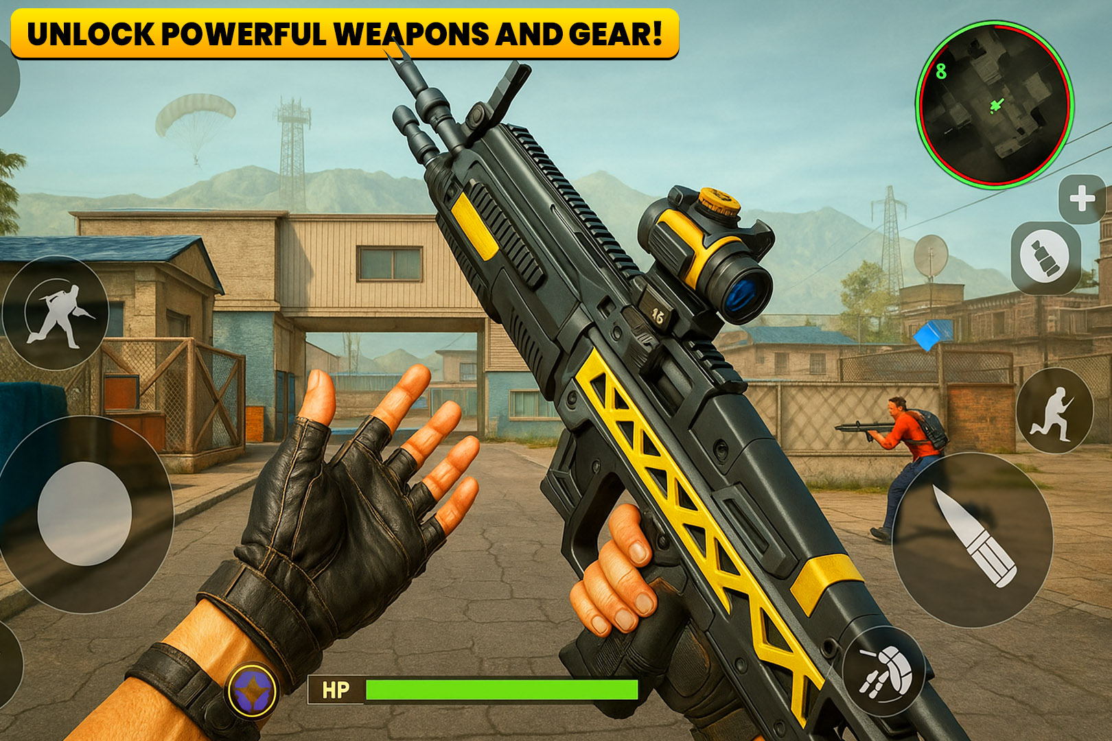 اسکرین شات 1 برنامه Shooting Games Offline