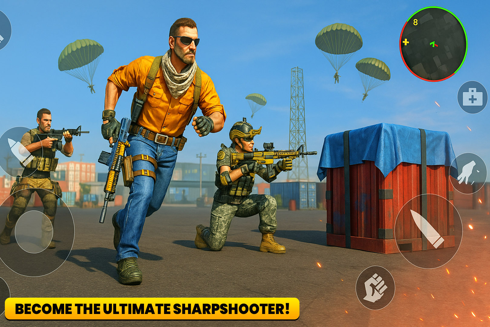 اسکرین شات 3 برنامه Shooting Games Offline