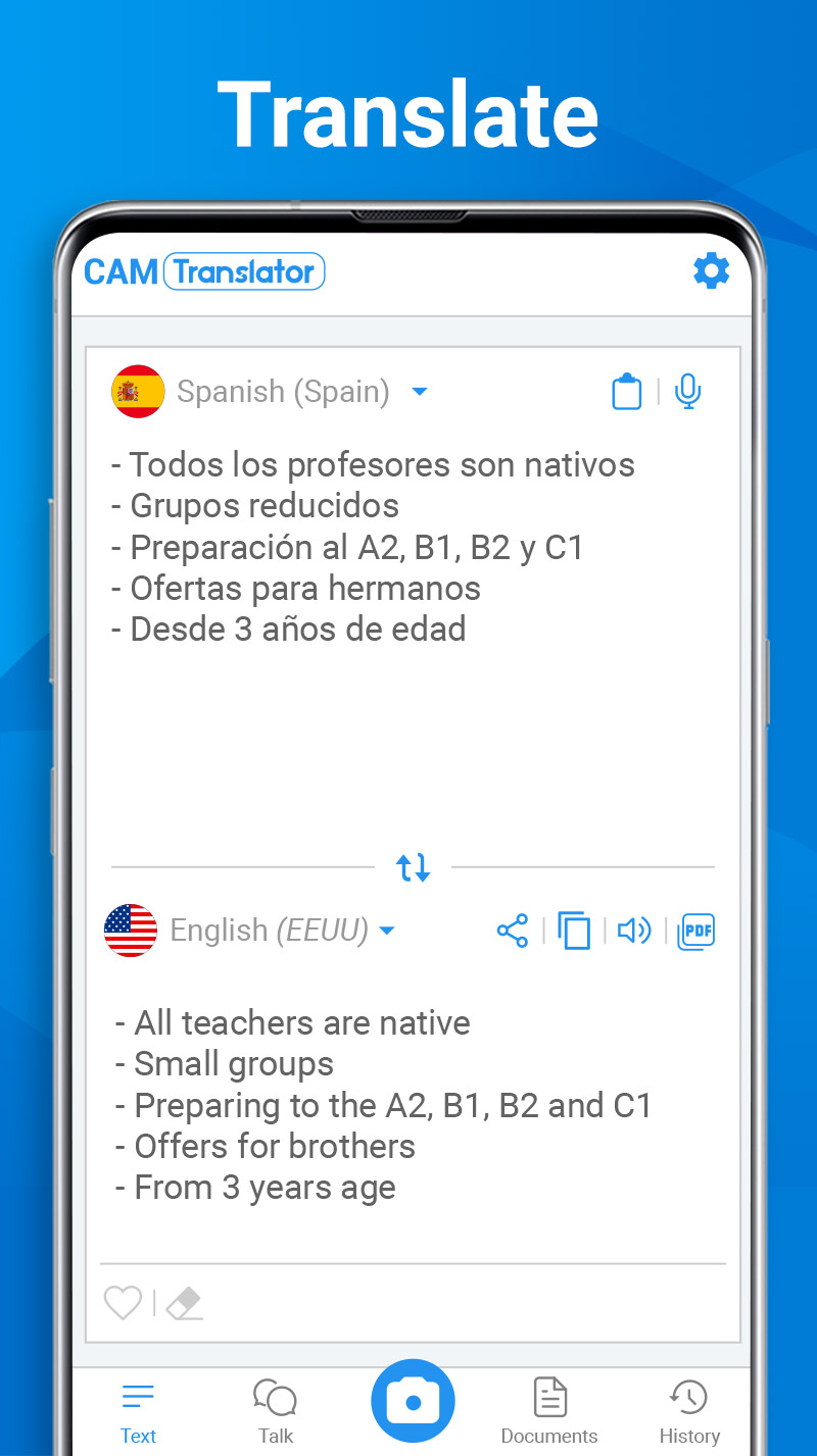 اسکرین شات 3 برنامه AR Camera Translator - Scanner
