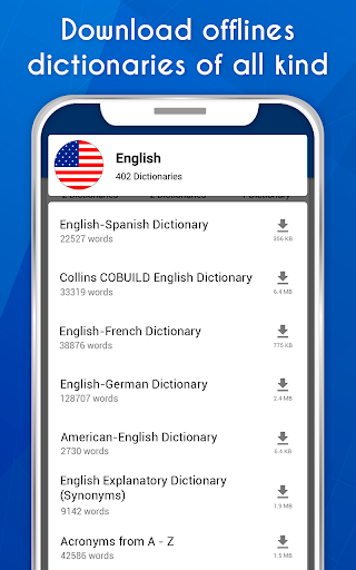 اسکرین شات 5 برنامه Dictionary & Thesaurus (Definition synonyms idiom)