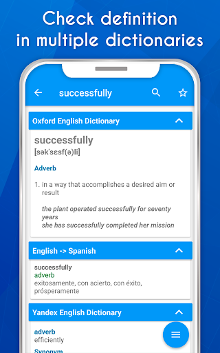 اسکرین شات 3 برنامه Dictionary & Thesaurus (Definition synonyms idiom)