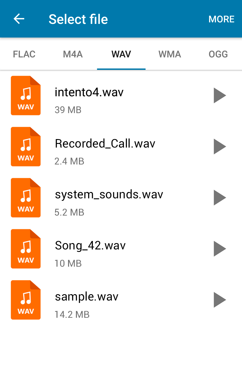 اسکرین شات 5 برنامه MP3 Converter Edit Music files
