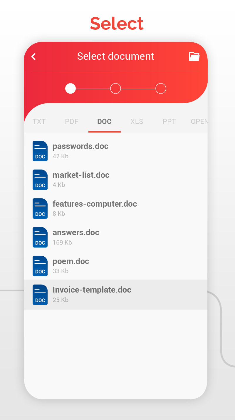اسکرین شات 1 برنامه PDF Converter AI Convert files