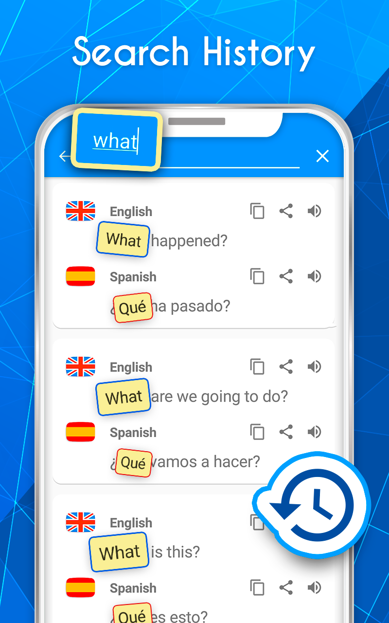 اسکرین شات 3 برنامه English Spanish AI Translator