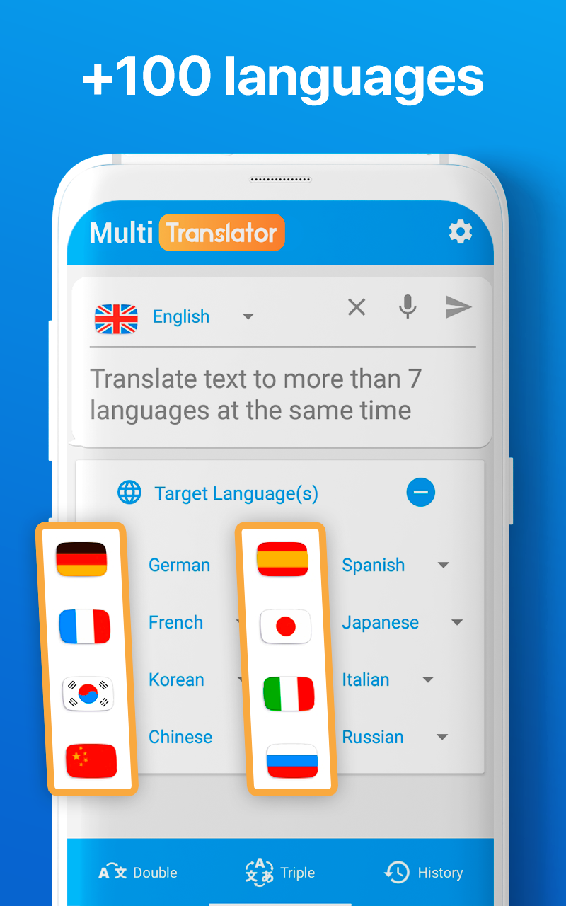اسکرین شات 5 برنامه Multi language Translator Text