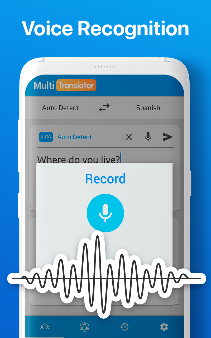 اسکرین شات 1 برنامه Multi language Translator Text