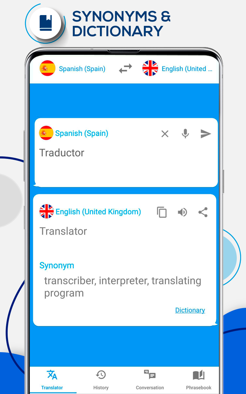 اسکرین شات 2 برنامه Translator - Fast and Easy