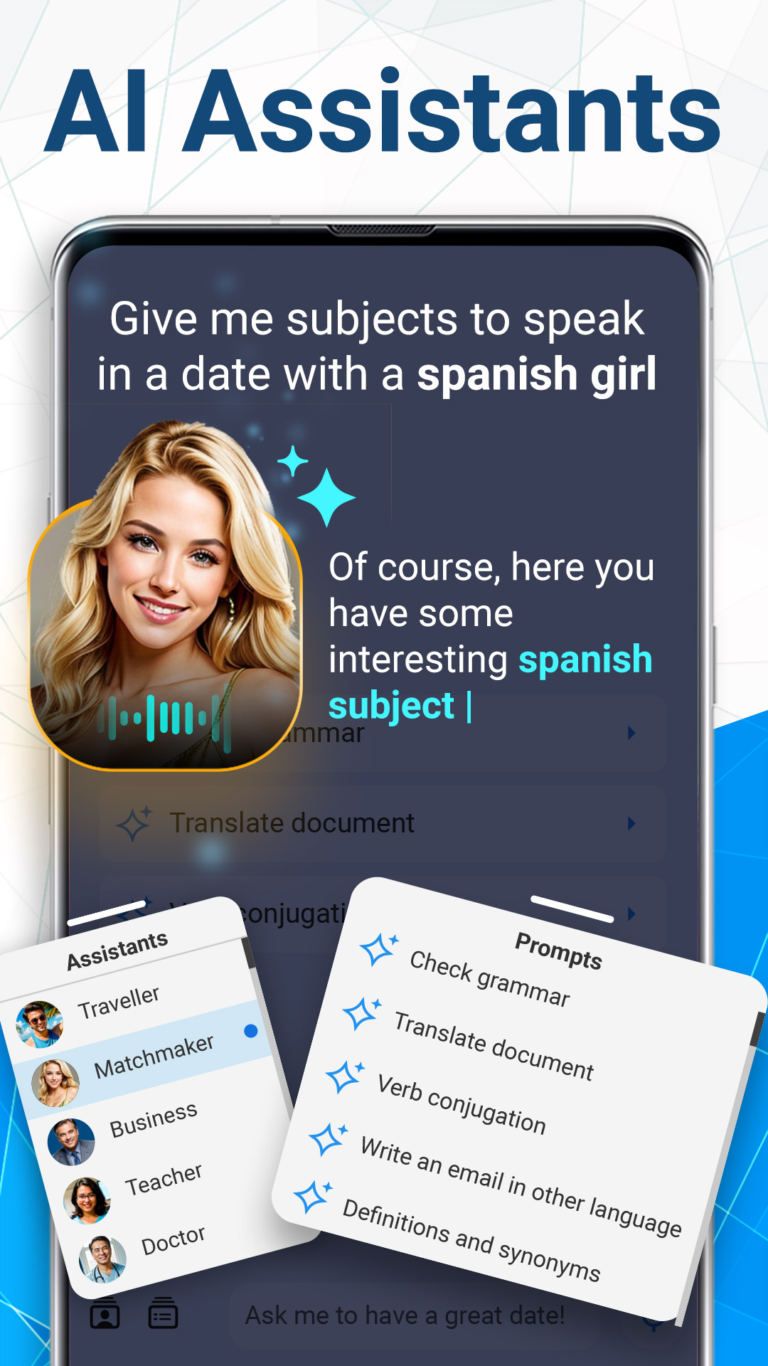 اسکرین شات 2 برنامه AI Translate Voice Translator