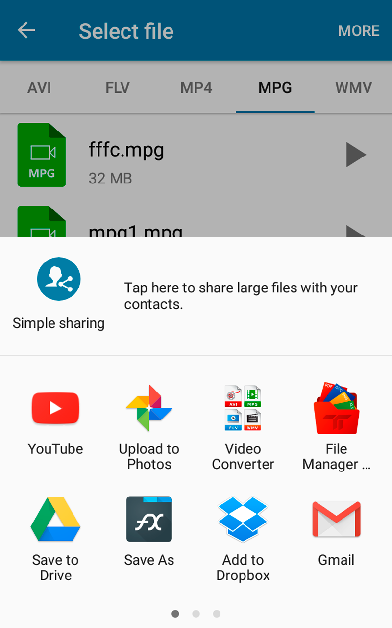 اسکرین شات 4 برنامه Video Converter - Files, music
