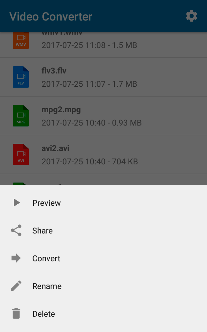 اسکرین شات 6 برنامه Video Converter - Files, music
