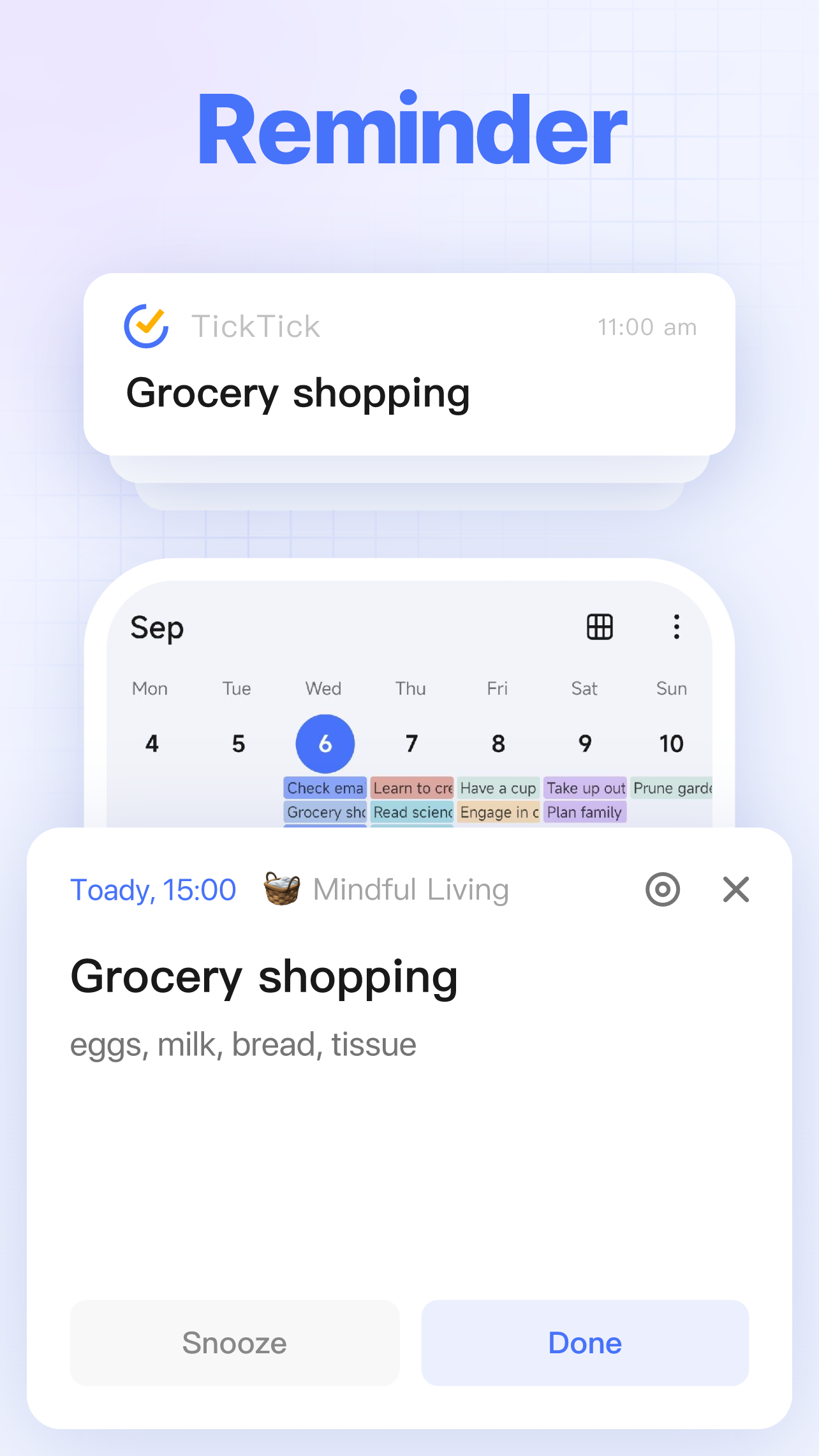 اسکرین شات 4 برنامه TickTick:To Do List & Calendar