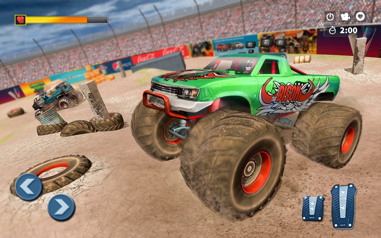 اسکرین شات 5 برنامه Monster Truck Car Crash Game