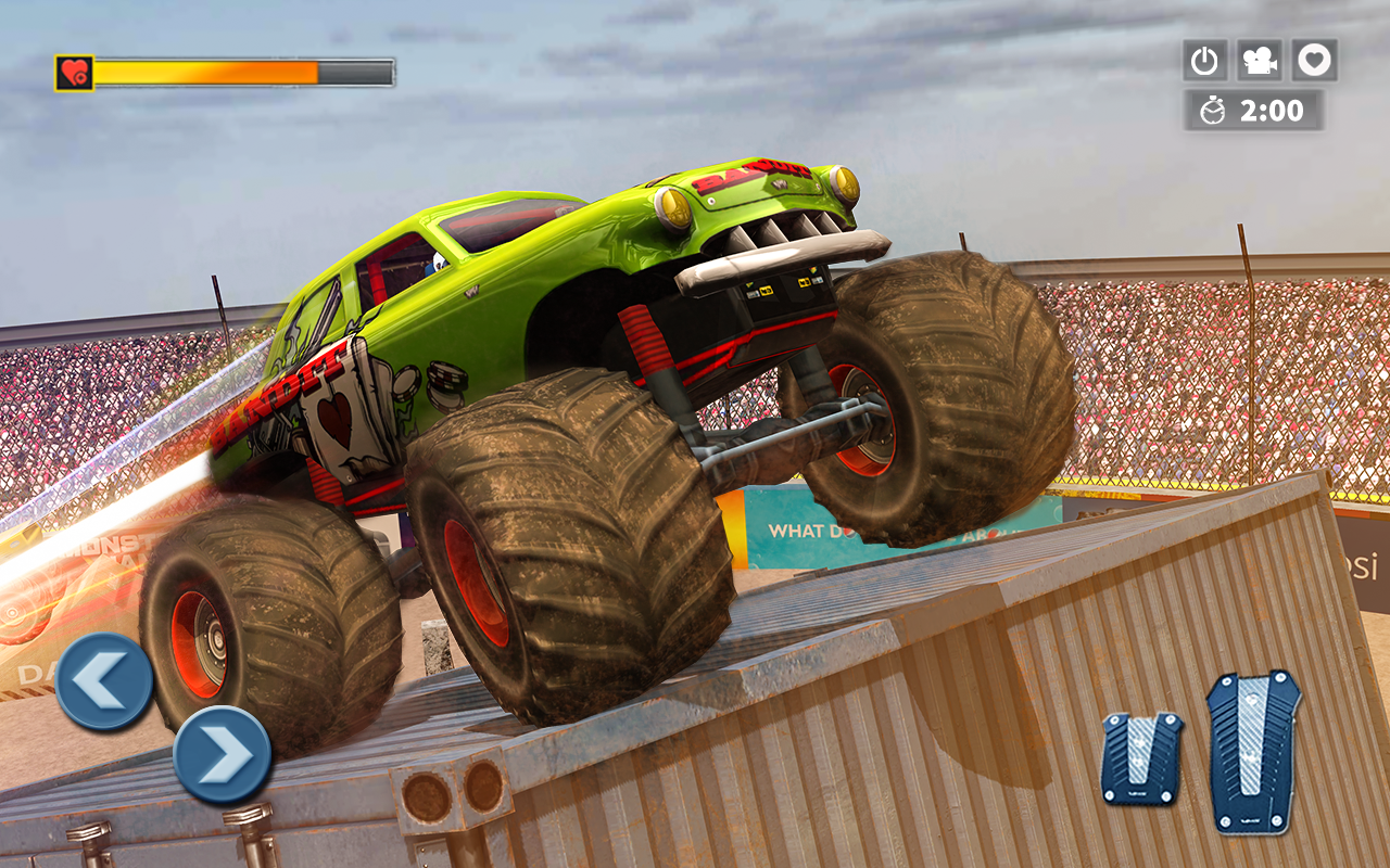 اسکرین شات 4 برنامه Monster Truck Car Crash Game