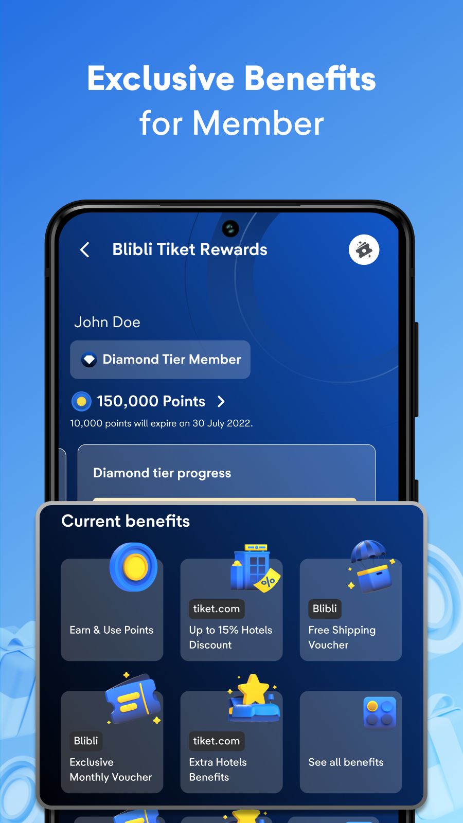 اسکرین شات 2 برنامه tiket.com - Hotels and Flights