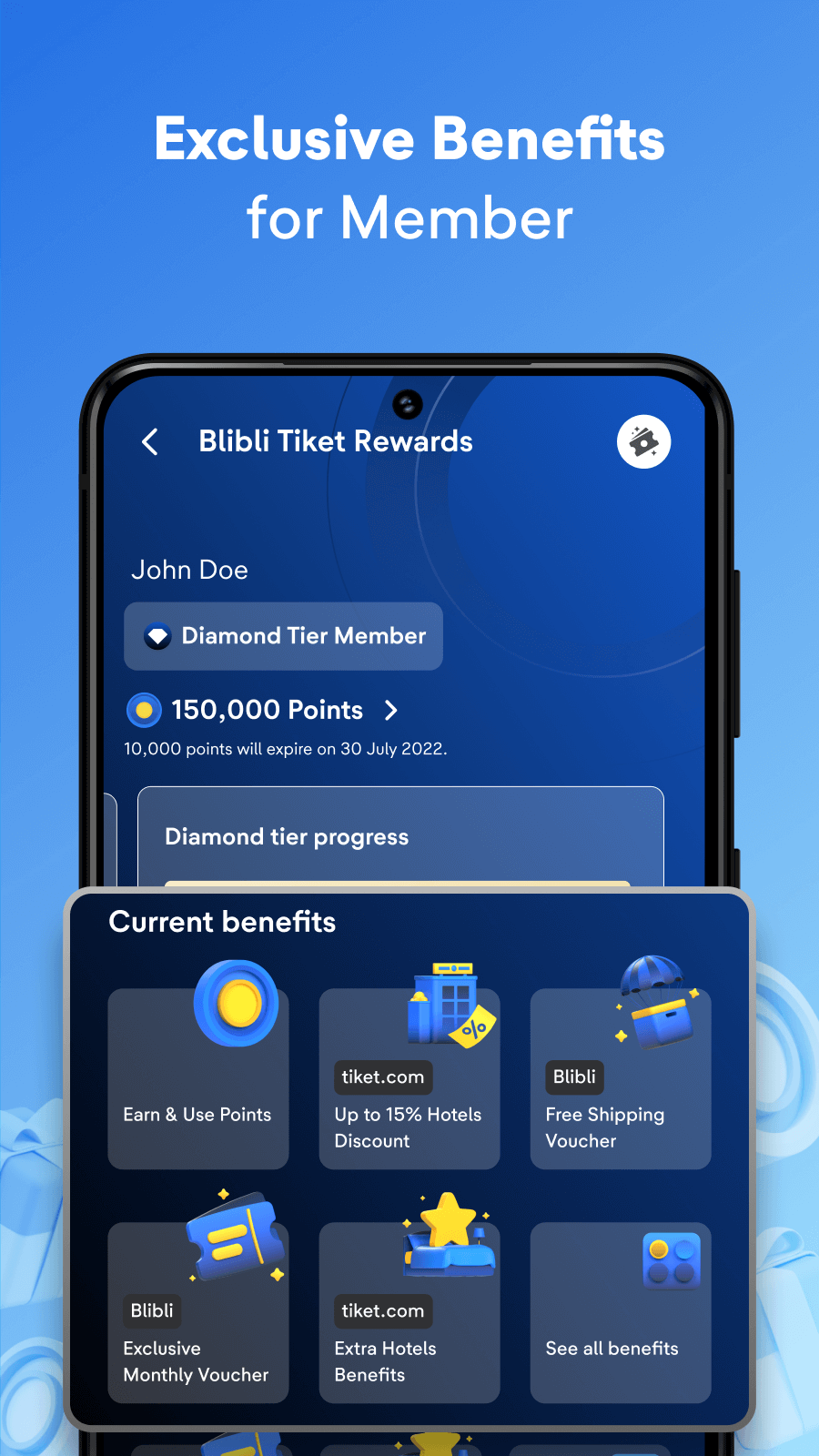 اسکرین شات 2 برنامه tiket.com - Hotels and Flights