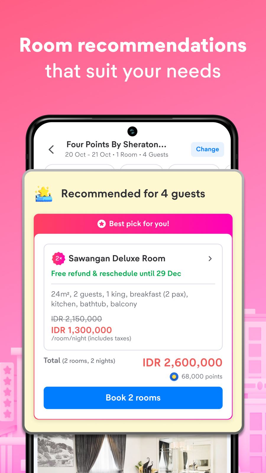اسکرین شات 3 برنامه tiket.com - Hotels and Flights
