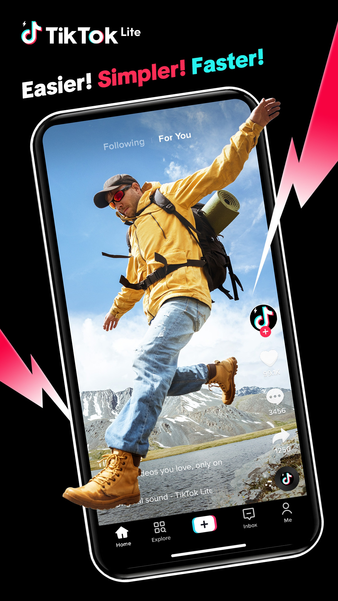 اسکرین شات 1 برنامه TikTok Lite - Faster TikTok