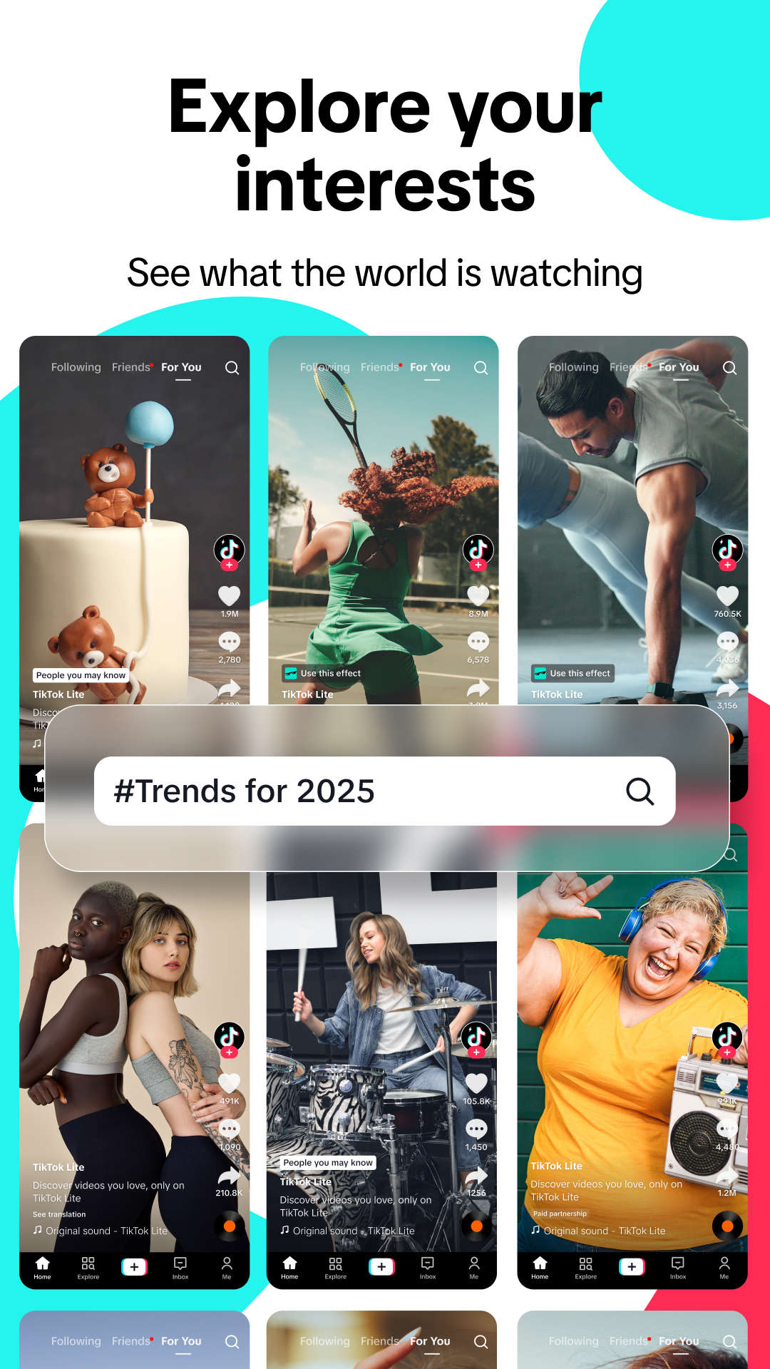 اسکرین شات 3 برنامه TikTok Lite - Faster TikTok