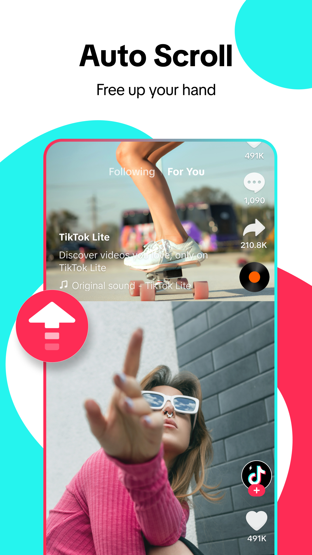 اسکرین شات 7 برنامه TikTok Lite - Faster TikTok