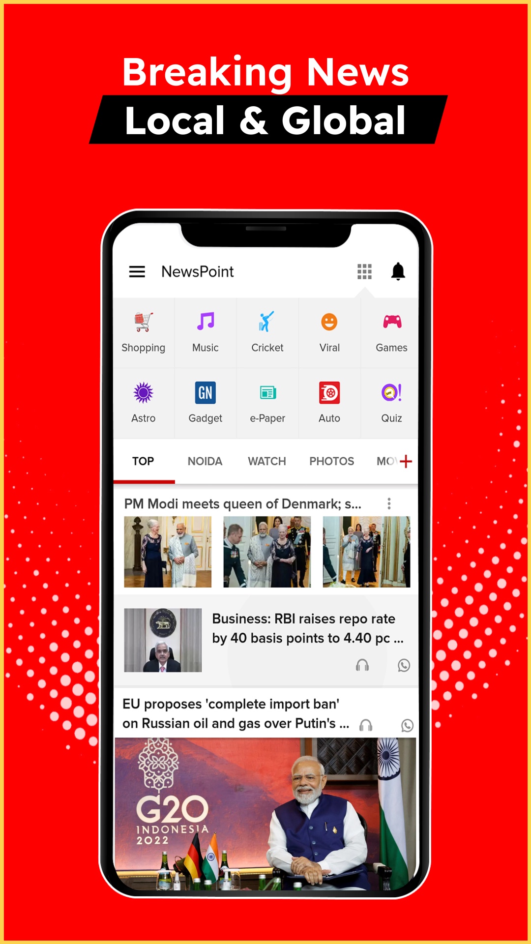 اسکرین شات 2 برنامه Newspoint: Public News App