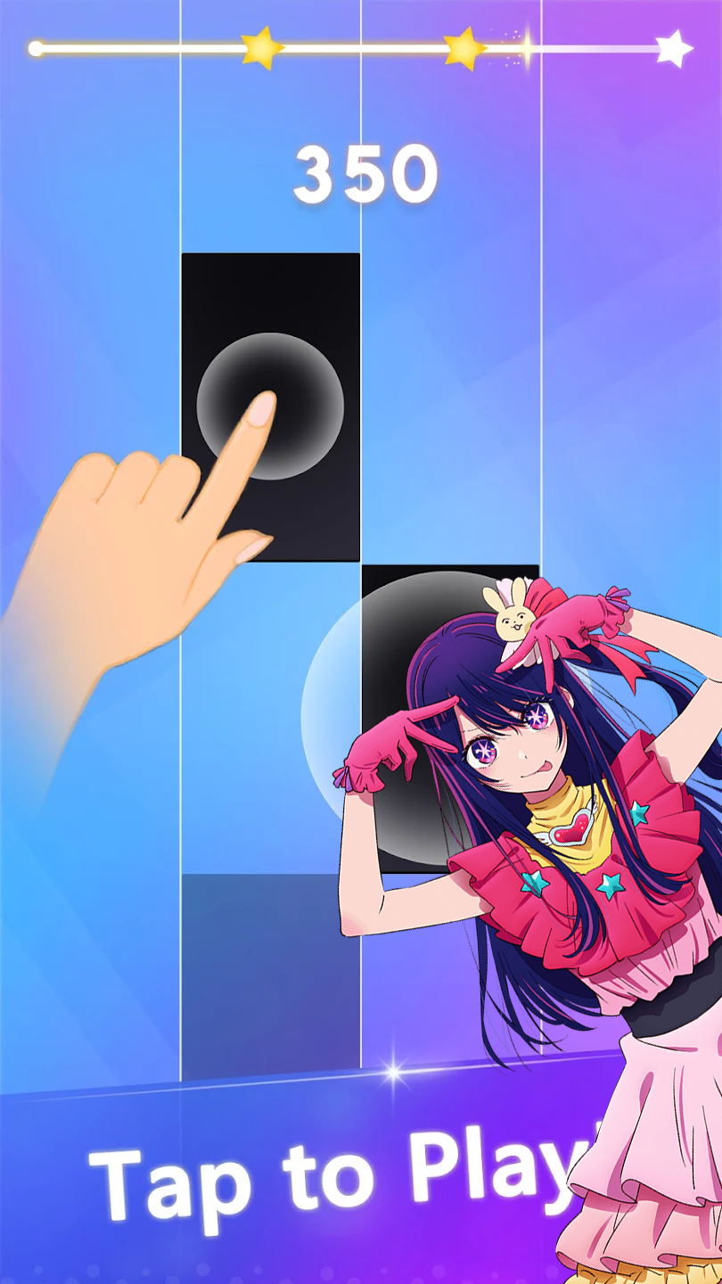 اسکرین شات 4 بازی OSHI NO KO Tiles Piano My Star