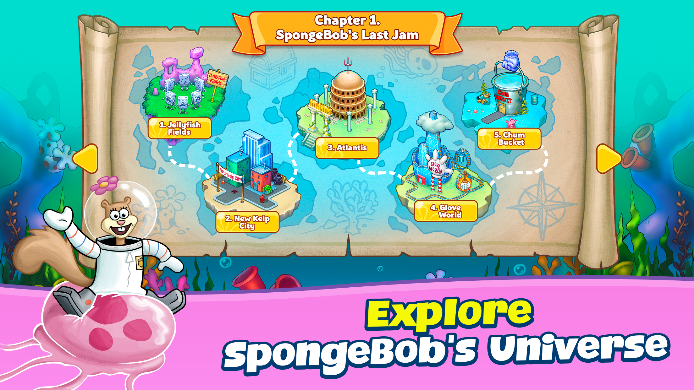 اسکرین شات 3 بازی SpongeBob Adventures: In A Jam