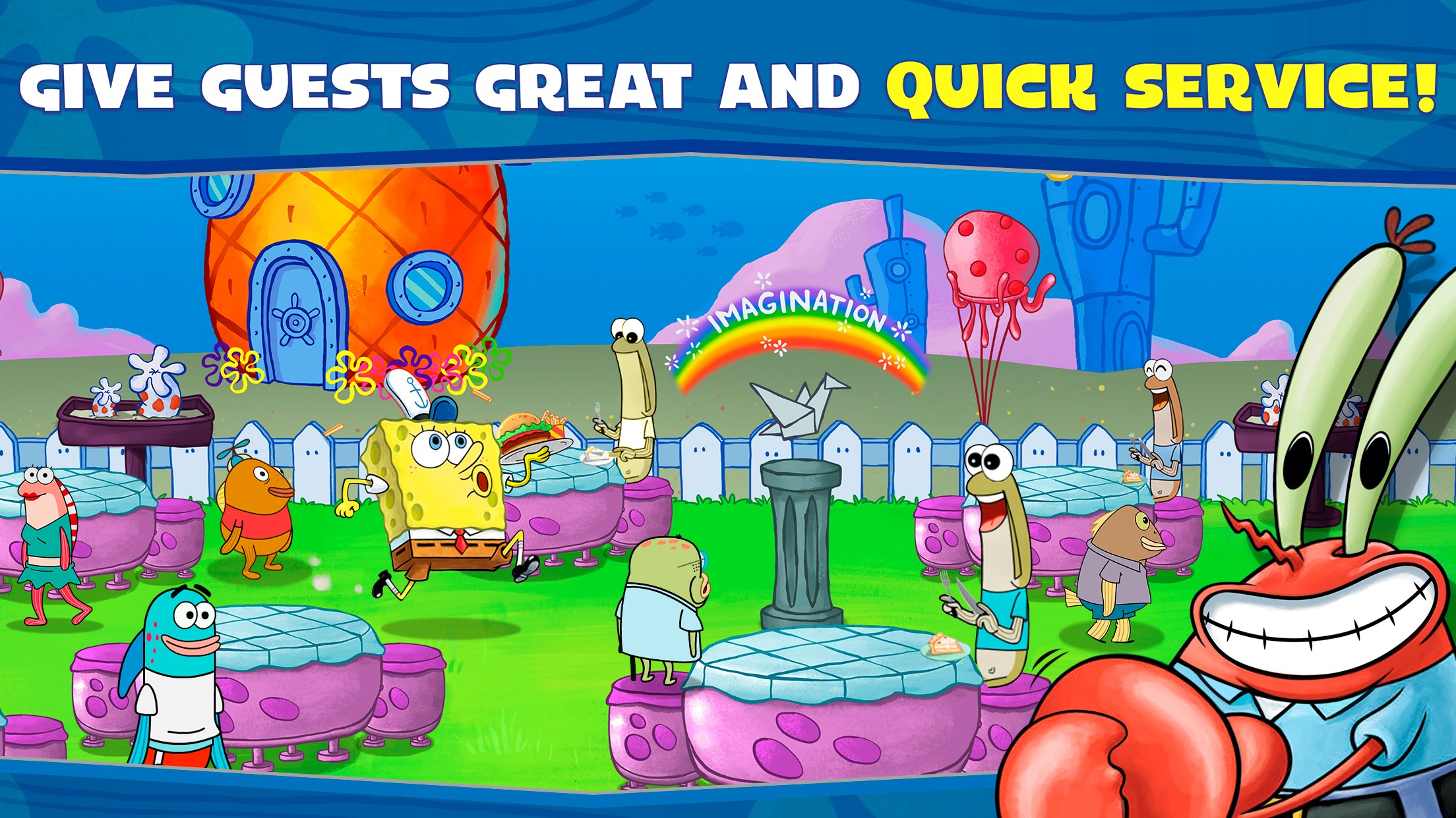 اسکرین شات 3 بازی SpongeBob: Krusty Cook-Off