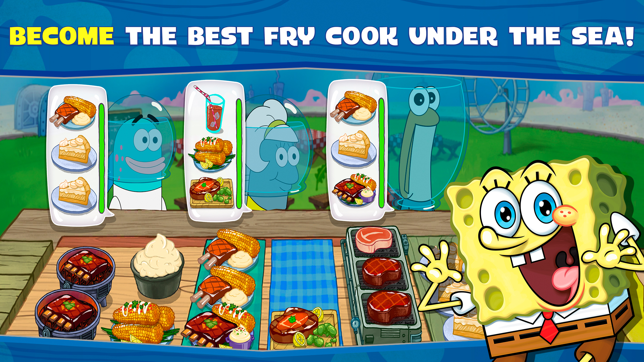 اسکرین شات 1 بازی SpongeBob: Krusty Cook-Off