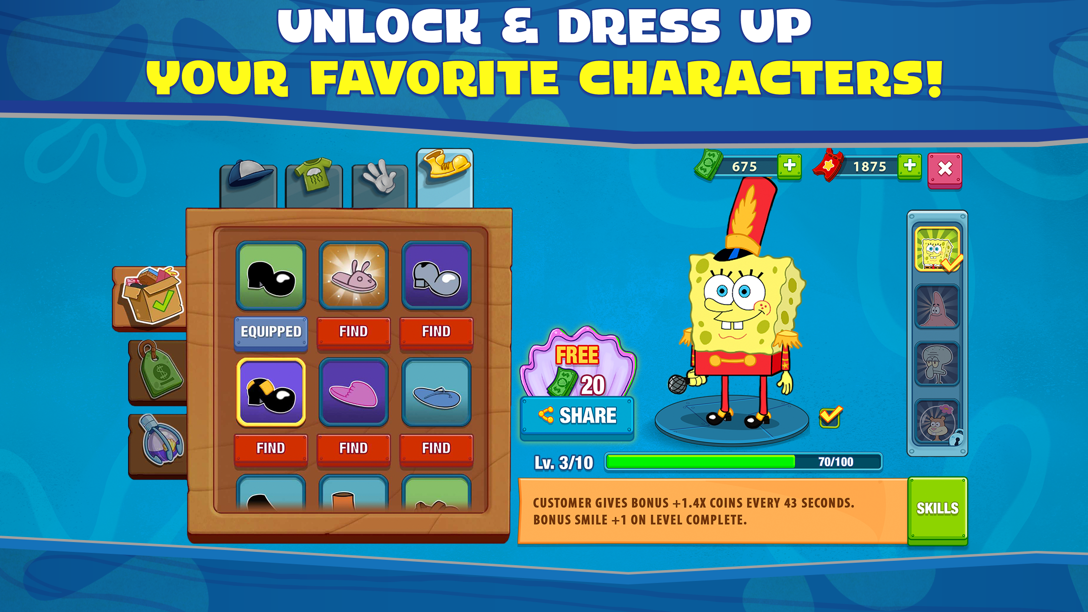 اسکرین شات 6 بازی SpongeBob: Krusty Cook-Off