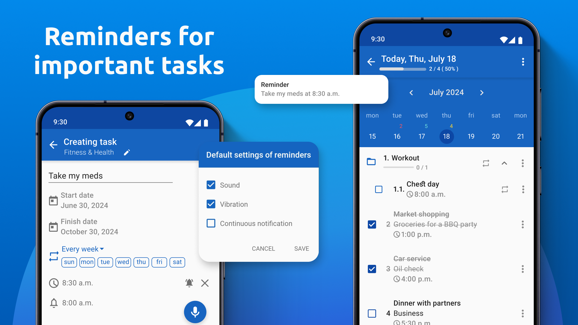 اسکرین شات 7 برنامه My Daily Planner: To-Do List