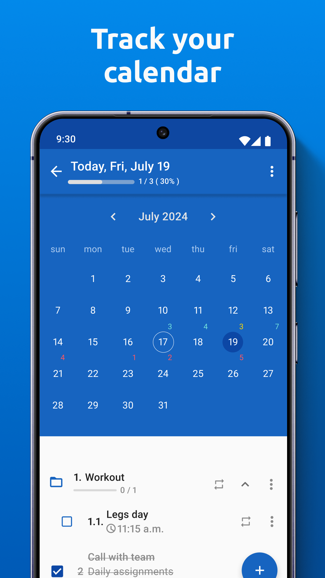 اسکرین شات 3 برنامه My Daily Planner: To-Do List