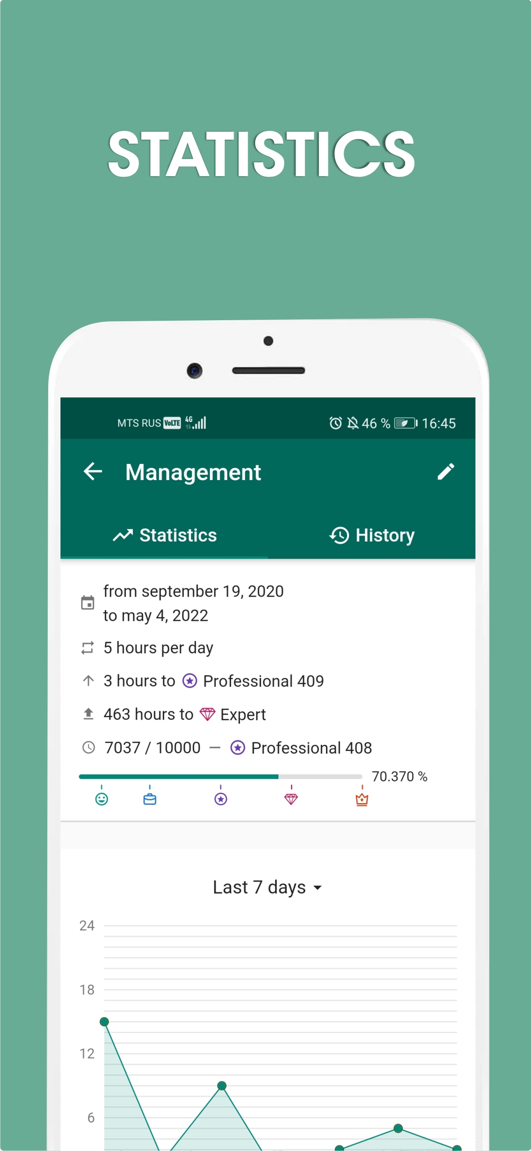 اسکرین شات 4 برنامه 10000 hours - skill tracker