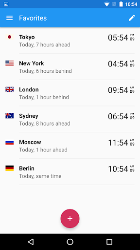 اسکرین شات برنامه World Clock by timeanddate.com 4