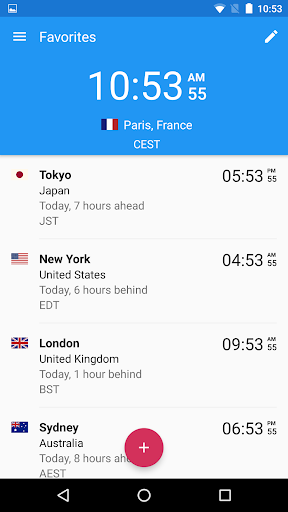 اسکرین شات برنامه World Clock by timeanddate.com 2