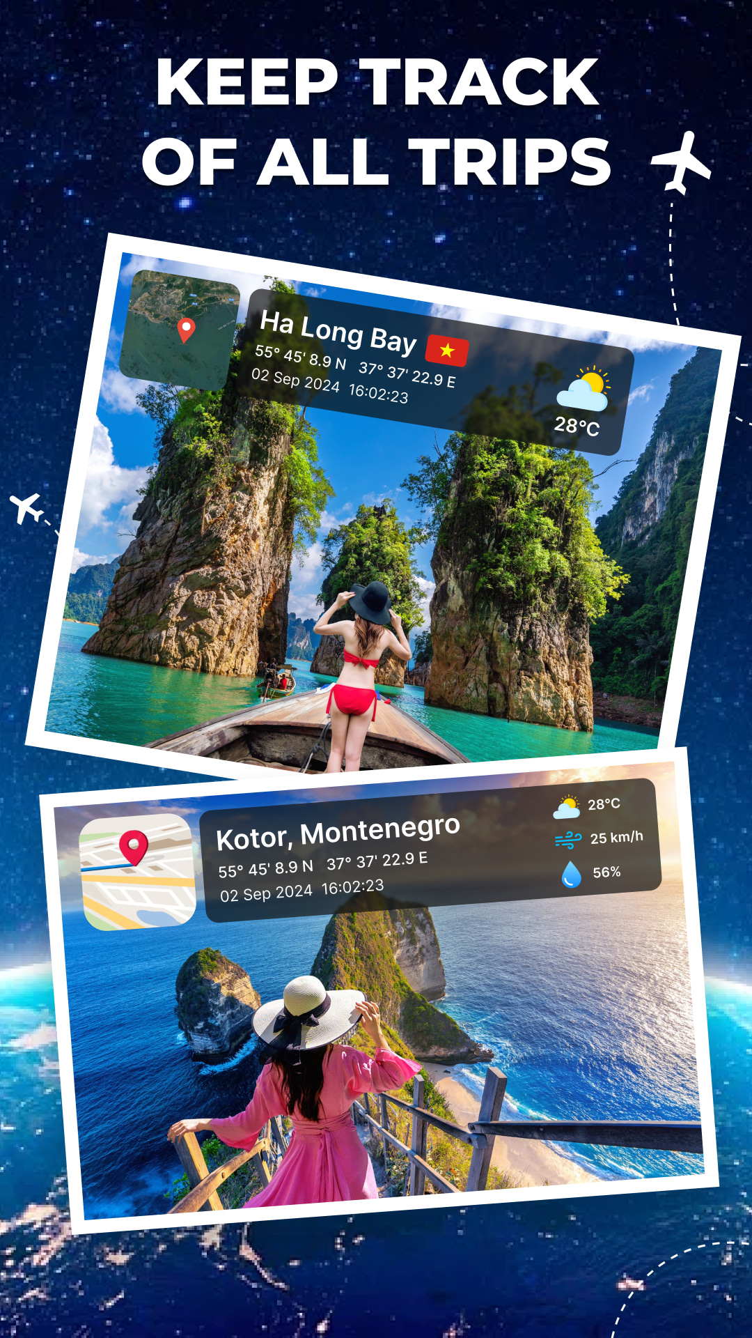 اسکرین شات 6 برنامه GPS Camera - Location App