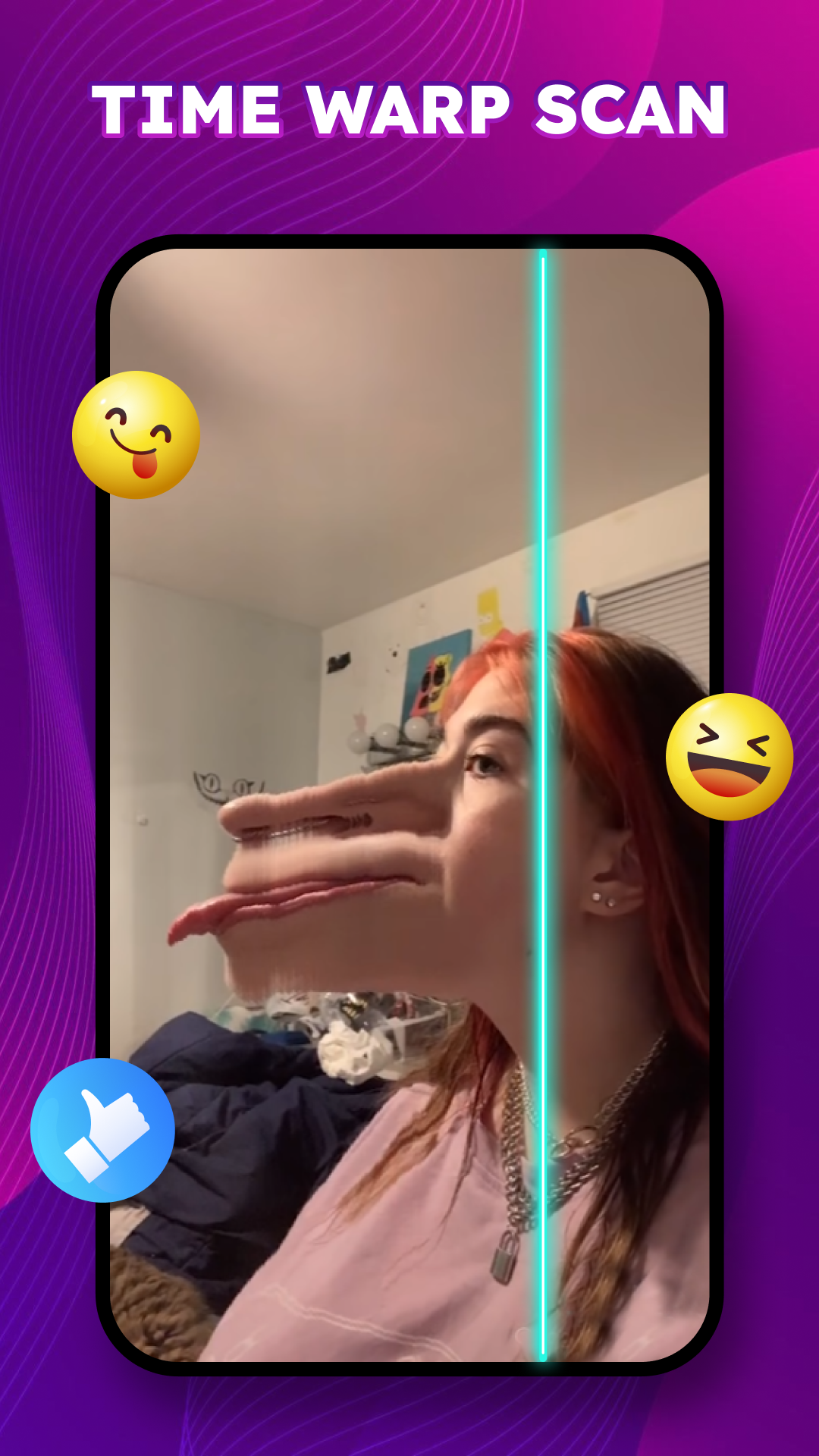 اسکرین شات 1 برنامه Time Warp Scan: Face Warp Scan