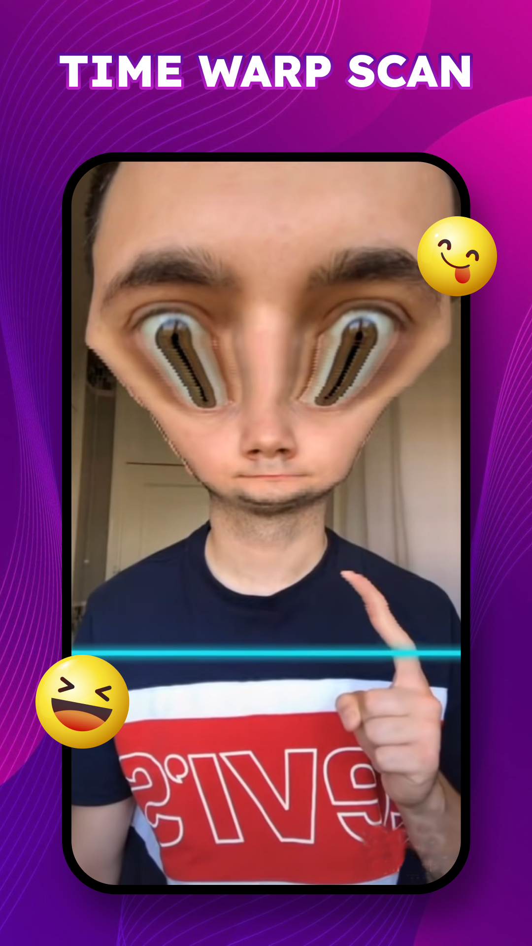 اسکرین شات 7 برنامه Time Warp Scan: Face Warp Scan