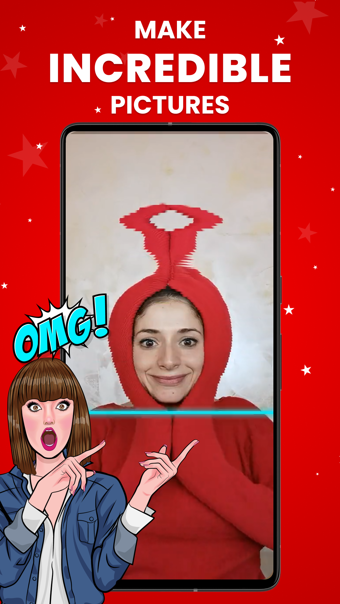 اسکرین شات 1 برنامه Time Warp Scan - Face Scanner